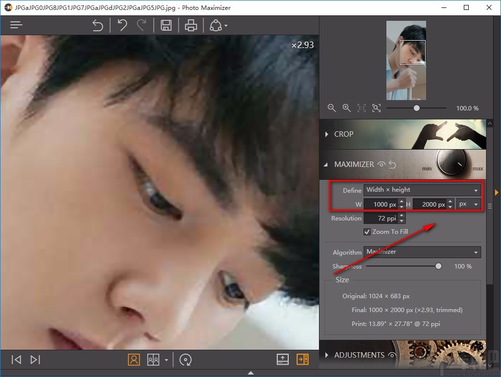 Fotophire Photo Maximize放大图片的方法