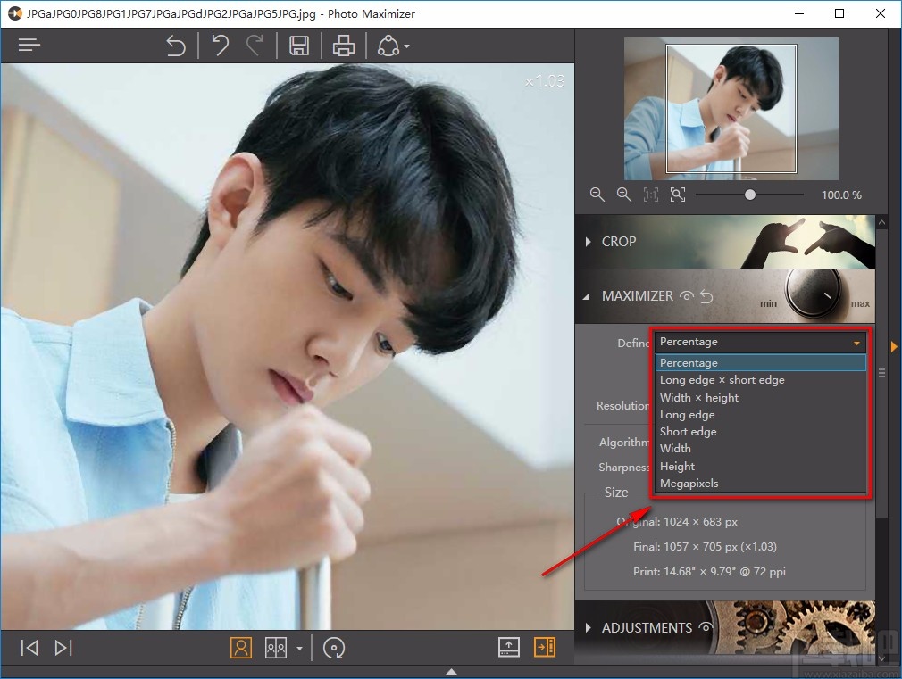 Fotophire Photo Maximize放大图片的方法
