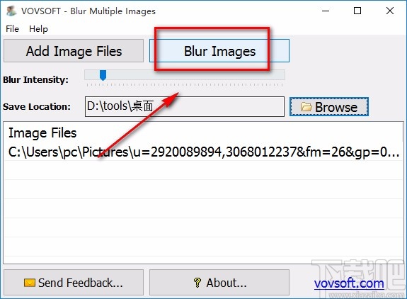 Blur Multiple Images使图片变清晰的方法