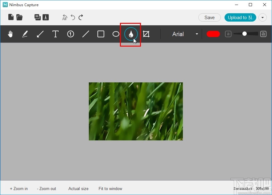 Nimbus Capture给截图添加马赛克的方法