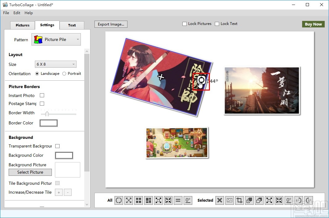 TurboCollage拼接图片的操作方法