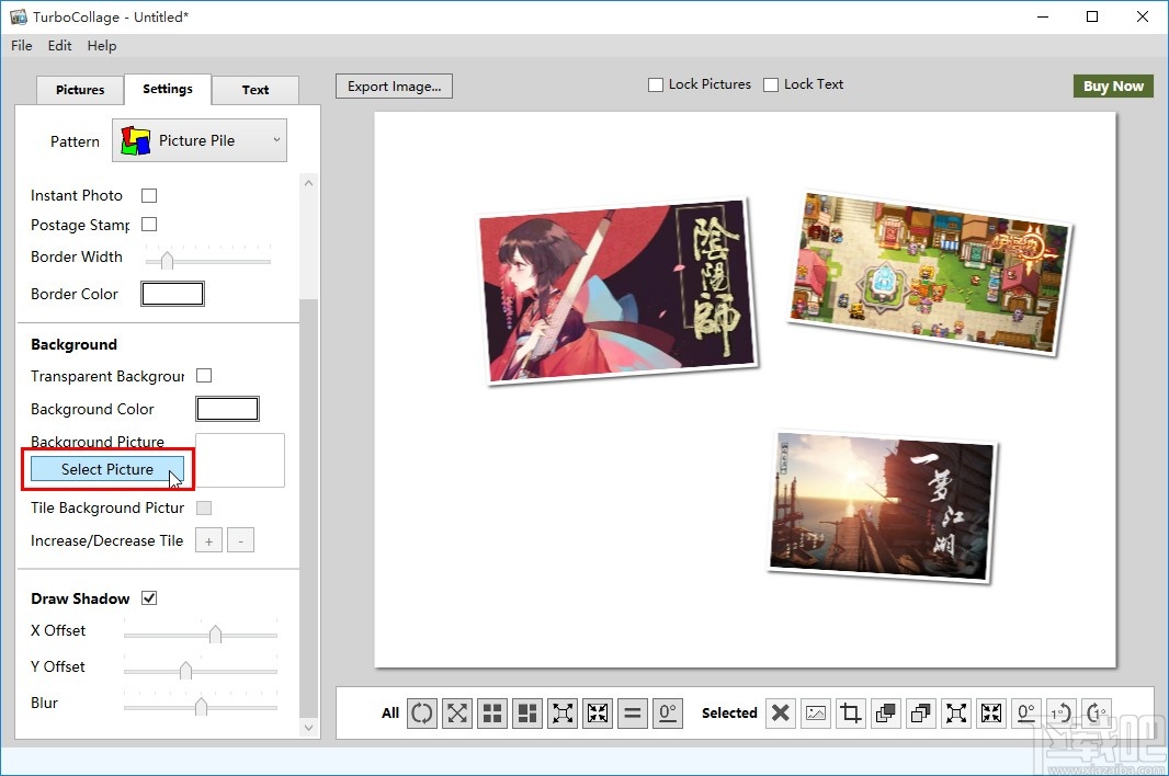 TurboCollage拼接图片的操作方法