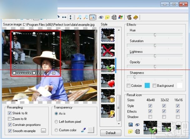 perfecticon调图标大小的操作方法
