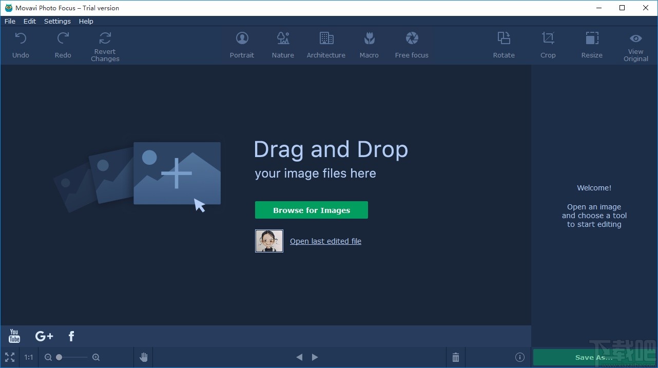Movavi Photo Focus虚化图片背景的方法