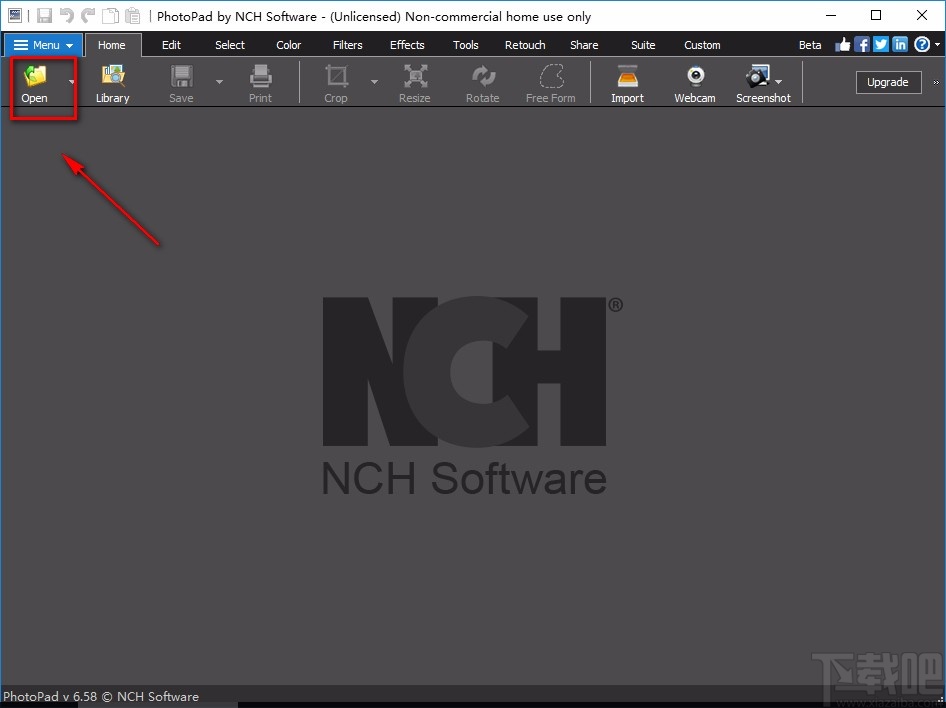 PhotoPad Image Editor裁剪图片的方法