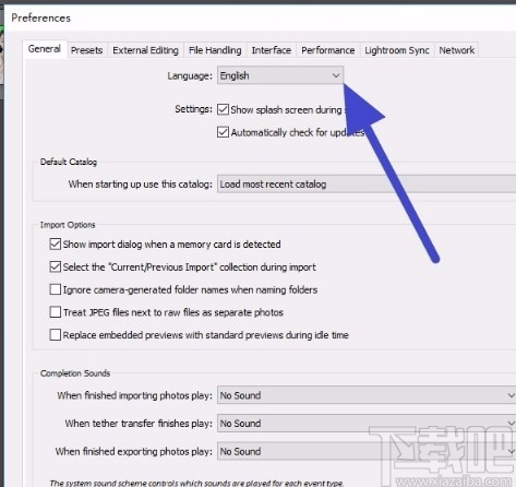 Adobe Lightroom设置中文的方法