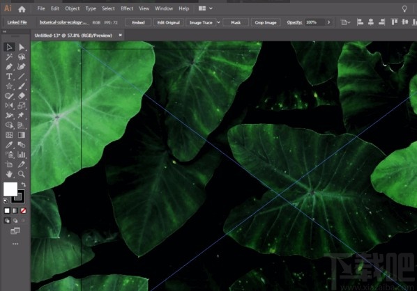 Adobe Illustrator调整图片饱和度的方法