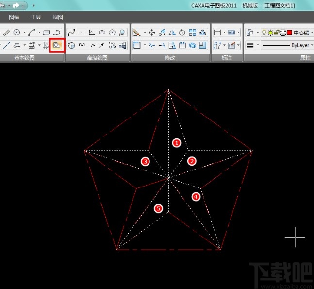 caxa绘制立体图形的操作方法