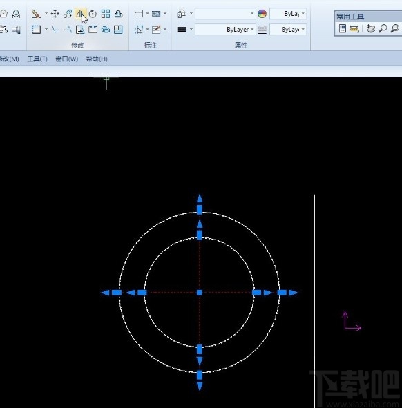 CAXA镜像处理图形的方法步骤