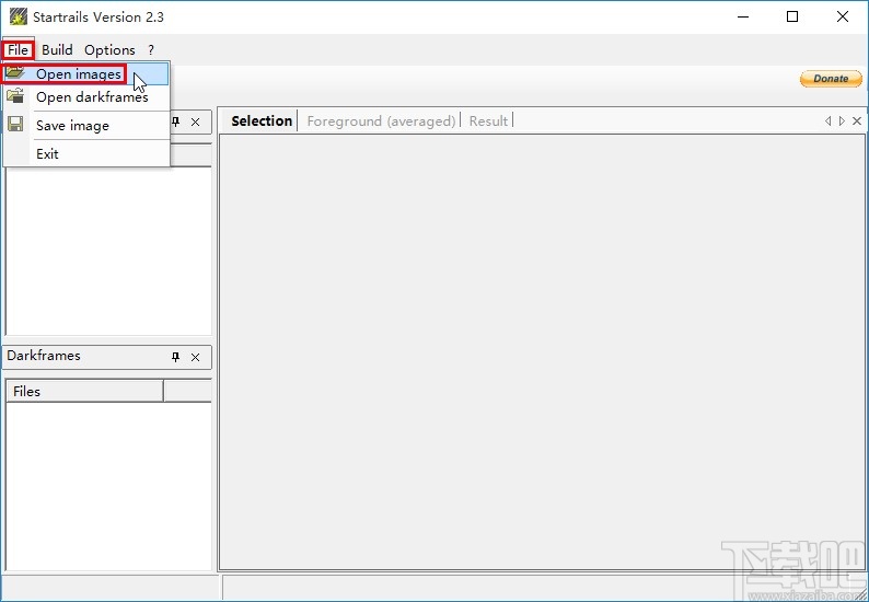 startrails导入照片的操作方法