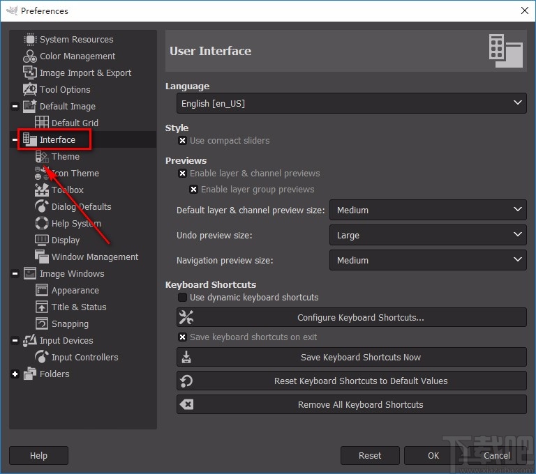 gimp设置中文的方法