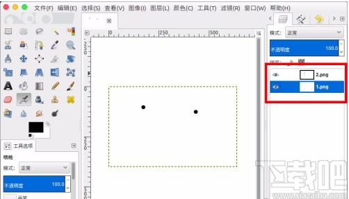 gimp通过相乘模式对图片进行叠加的方法