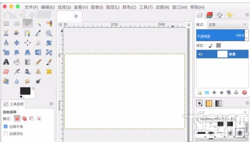 gimp取消选区的方法