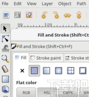inkscape设置图形背景颜色的方法