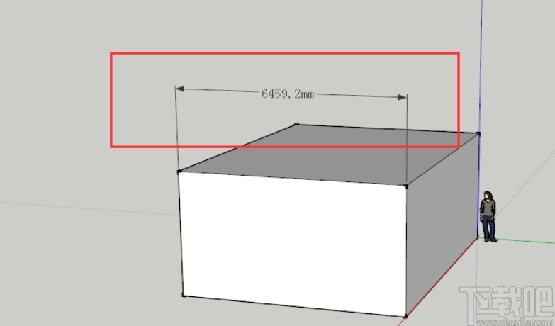 sketch up标注数值文本的方法