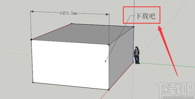 sketch up标注数值文本的方法
