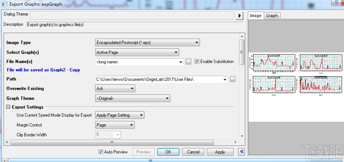 originlab导出图片的操作方法