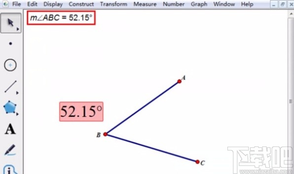 几何画板标记角度的操作方法