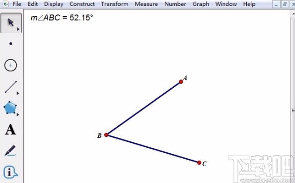 几何画板标记角度的操作方法