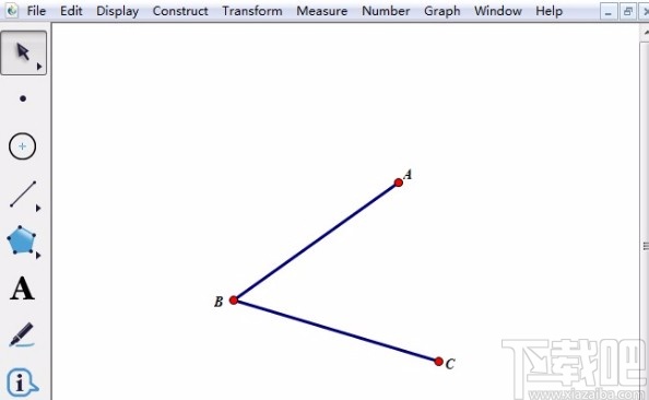 几何画板标记角度的操作方法