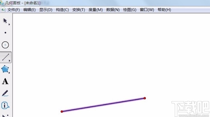 几何画板制作垂线的操作方法