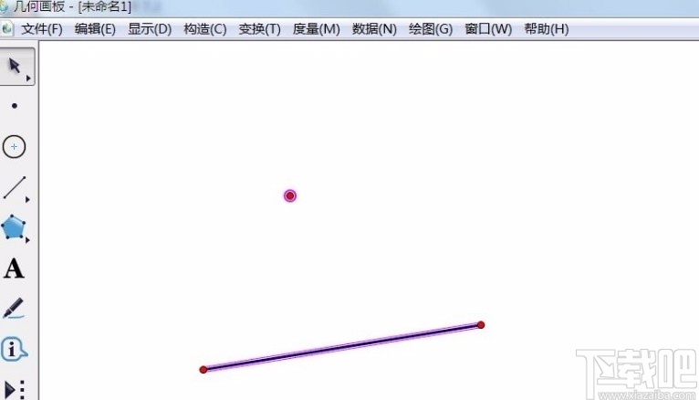 几何画板制作垂线的操作方法