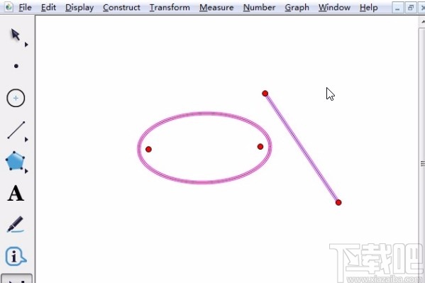 使用几何画板画椭圆的方法