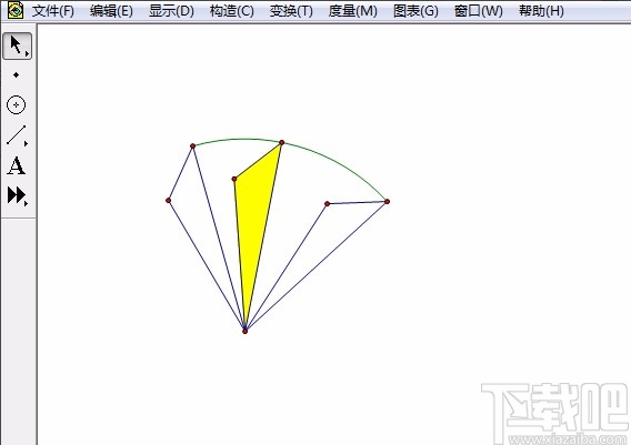 几何画板制作图形旋转动画的方法
