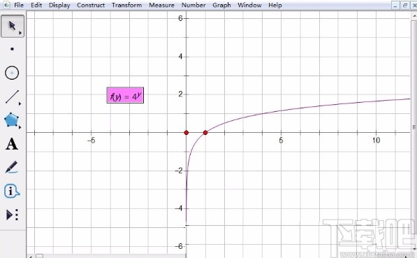 几何画板画对数函数图像的操作方法