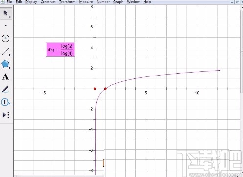 几何画板画对数函数图像的操作方法