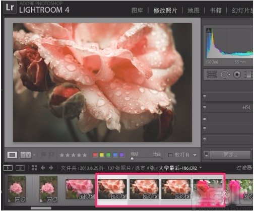 Adobe Light Room批量处理图片的方法