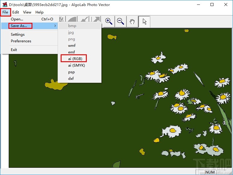 algolab photo vector矢量化图像的方法