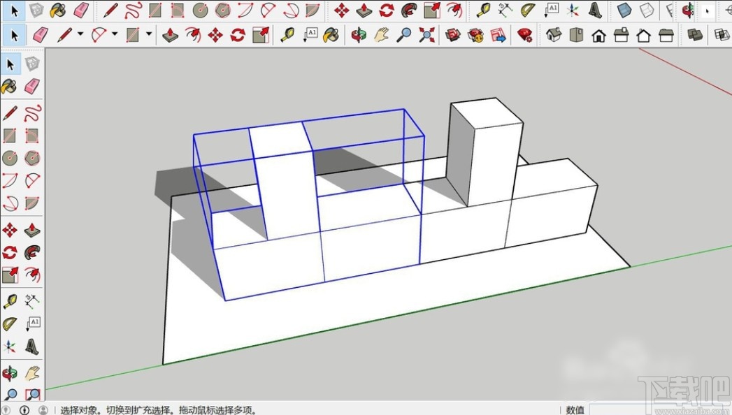 sketchup快速建模的操作方法