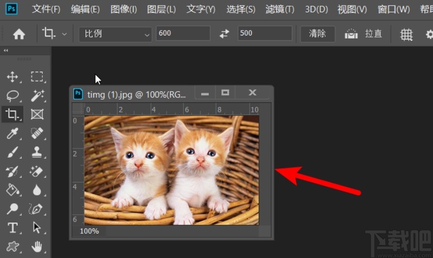 pscc2019调整图片大小的方法