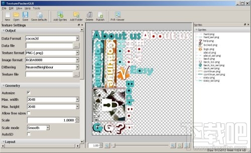 TexturePacker使用教程