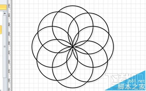 visio花瓣形状怎么绘制