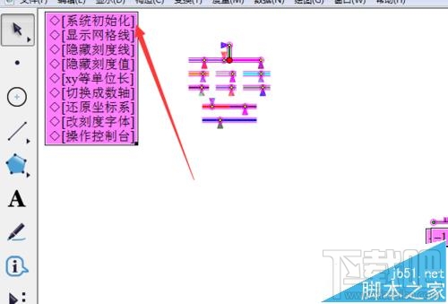 几何画板在坐标轴上如何标注数字标签