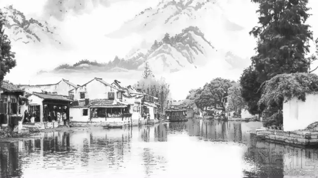 PS教程，如何用PS把图片变成水墨画