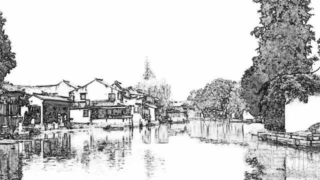 PS教程，如何用PS把图片变成水墨画