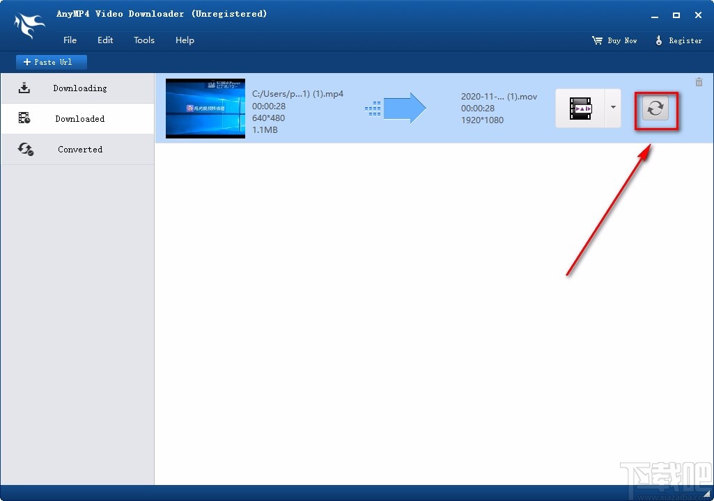 AnyMP4 Video Downloader转换视频格式的方法