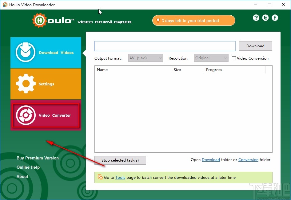 Houlo Video Downloader转换视频格式的方法