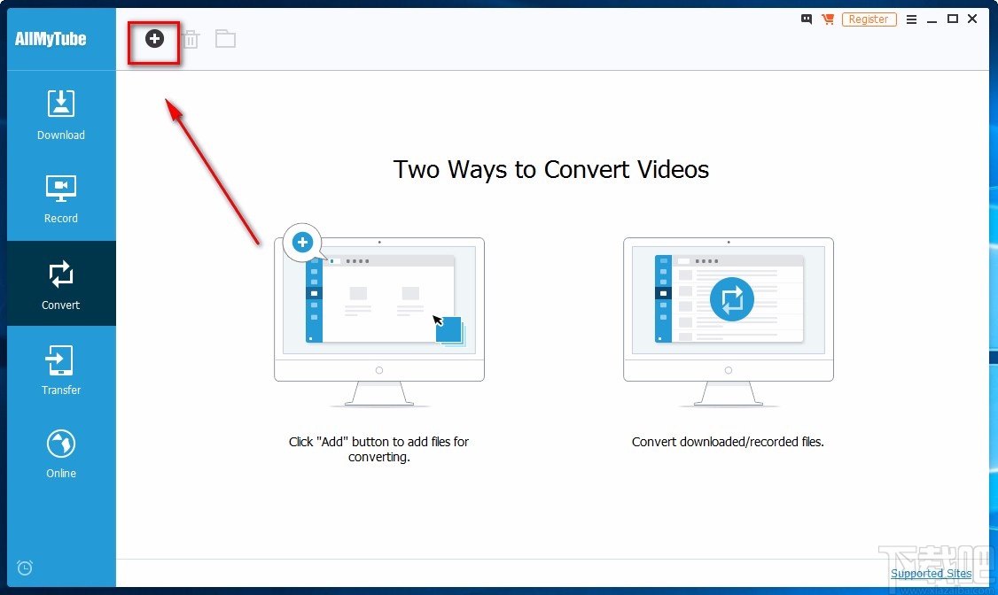 Wondershare AllMyTube转换视频格式的方法