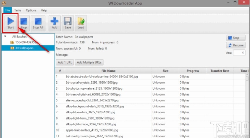 WFDownloader下载网页媒体文件的方法