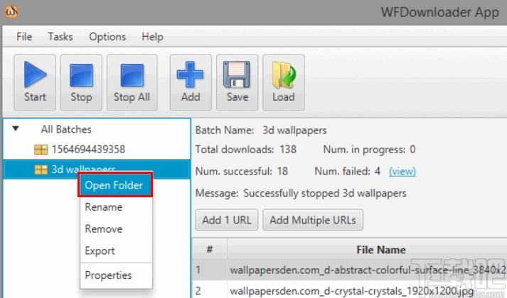 WFDownloader下载网页媒体文件的方法