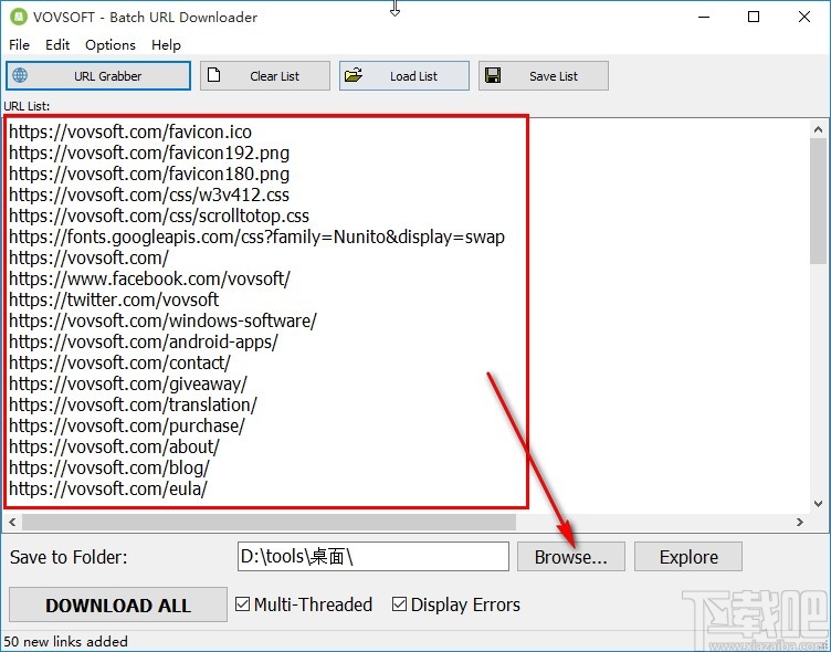Batch URL Downloader批量下载URL的操作方法