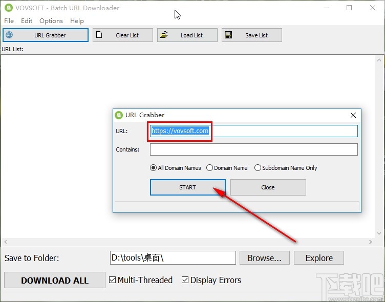Batch URL Downloader批量下载URL的操作方法