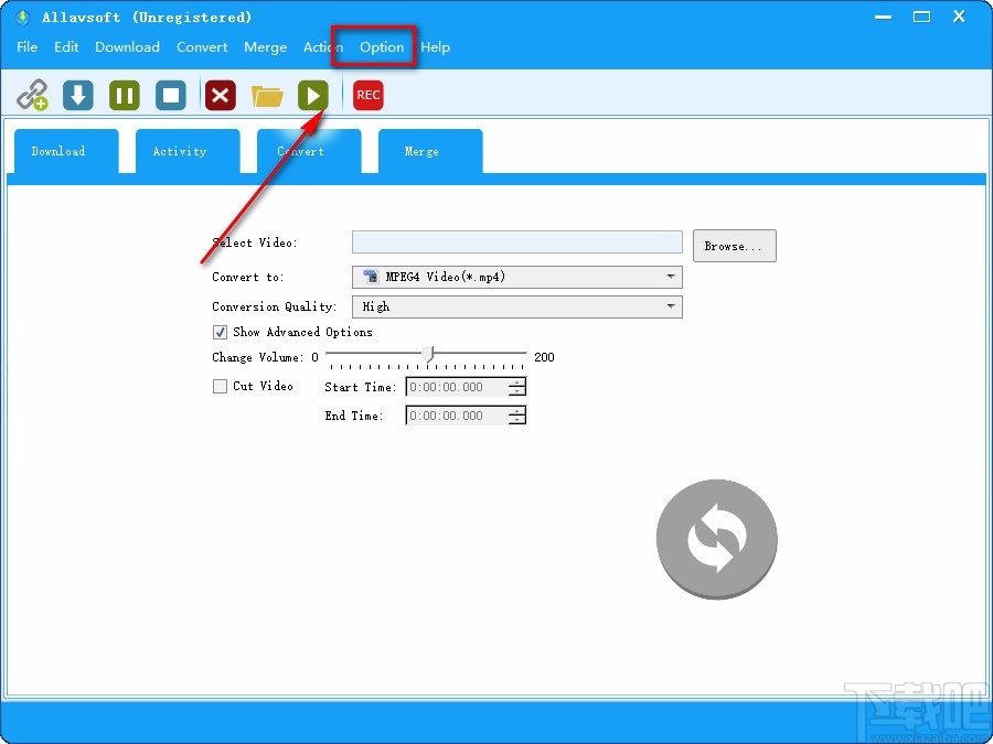 Allavsoft设置中文的方法