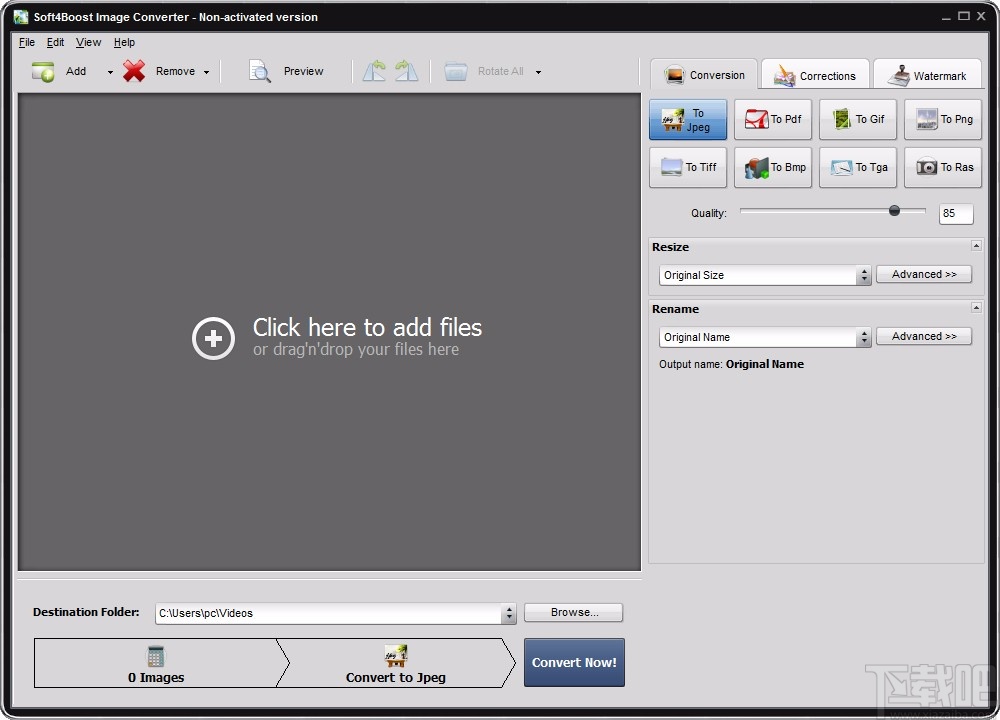 Soft4Boost Image Converter给图片添加文字水印的方法
