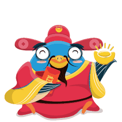 恭喜发财微信动态表情包大全(包括财神版和可爱版)