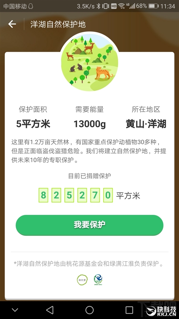 蚂蚁森林保护地有哪些,在什么地方?